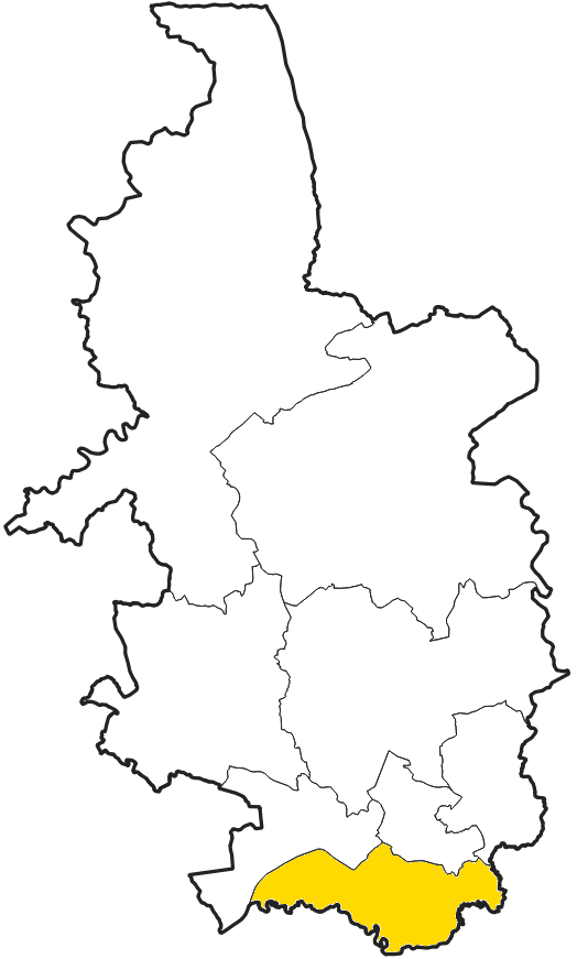 Location of  St Ambrose Barlow within Salford diocese