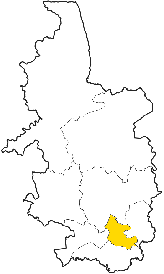 Location of  St Chad within Salford diocese