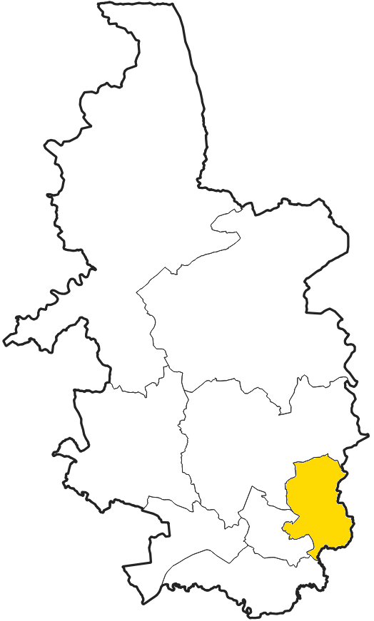 Location of  Mount Carmel within Salford diocese